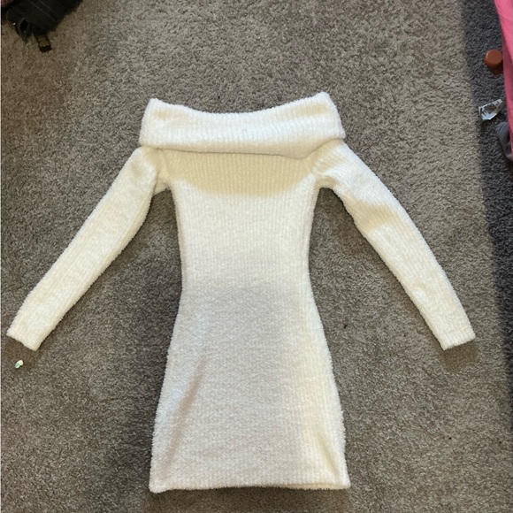 wild fable Dresses & Skirts - Wild Fable Off-Shoulder White Sweater Dress